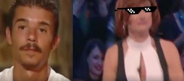 Moreno Donadoni a sinistra e Vladimir Luxuria a destra. Moreno Donadoni a sinistra e Vladimir Luxuria a destra.