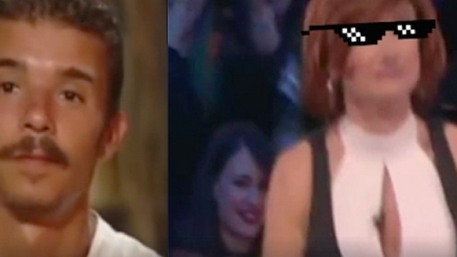 Moreno Donadoni a sinistra e Vladimir Luxuria a destra.