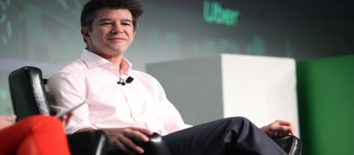 Travis Kalanick apologizes after getting caught (Flickr/by TechCrunch).
