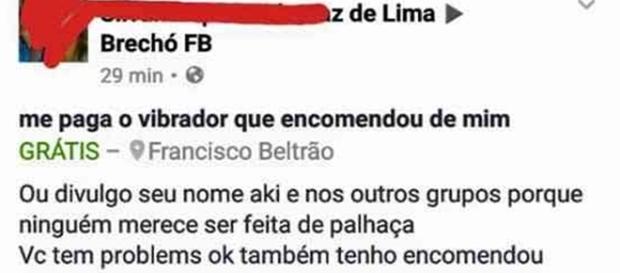 Mulher encomendou produto erótico e não pagou Mulher encomendou produto erótico e não pagou
