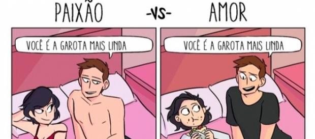 A pessoa apaixonada enxerga a outra como se ela fosse perfeita A pessoa apaixonada enxerga a outra como se ela fosse perfeita