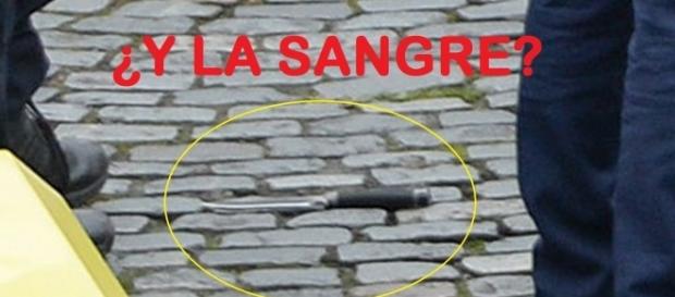Cuchillo límpido tras matar policia Cuchillo límpido tras matar policia
