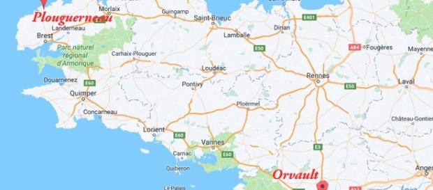 Il faut près de trois heures et demie pour couvrir la distance entre Orvault et Plouguerneau Il faut près de trois heures et demie pour couvrir la distance entre Orvault et Plouguerneau