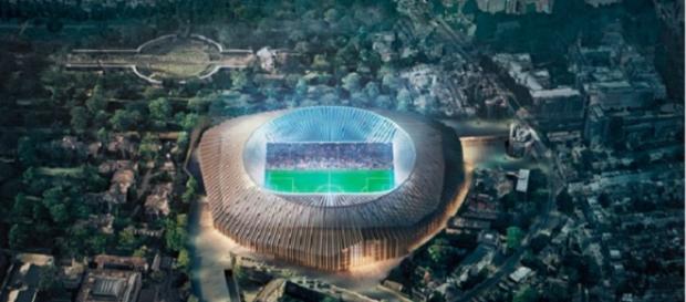 Projeção de como ficará o novo estádio do Chelsea Projeção de como ficará o novo estádio do Chelsea