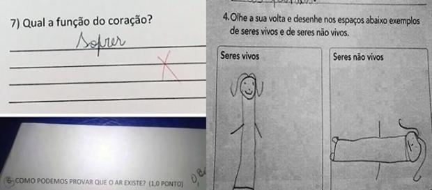 Respostas diferentes em provas Respostas diferentes em provas