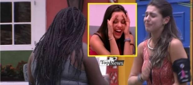 Roberta se indigna com o comportamento de Emilly Roberta se indigna com o comportamento de Emilly