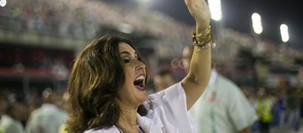 Fátima Bernardes esteve muito animada Fátima Bernardes esteve muito animada