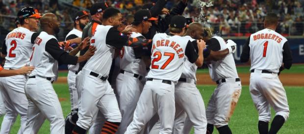 Holanda dejó en el terreno a China Taipei con el hit de Gregorius. UsaToday.com Holanda dejó en el terreno a China Taipei con el hit de Gregorius. UsaToday.com