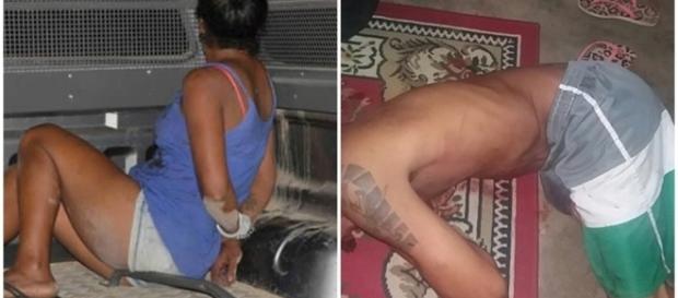 Mulher é presa por matar o esposo Mulher é presa por matar o esposo