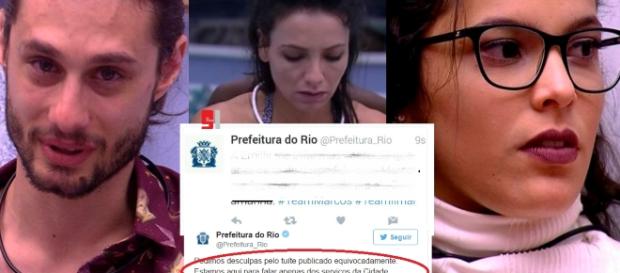 Prefeitura do Rio posta um tuíte sobre o BBB e o apaga logo em seguida Prefeitura do Rio posta um tuíte sobre o BBB e o apaga logo em seguida