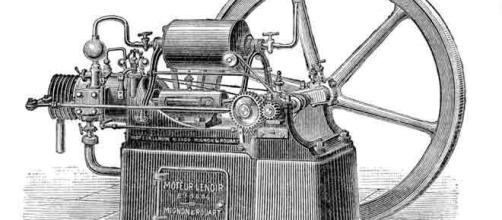 Motor de combustão interna, inventado em 1860