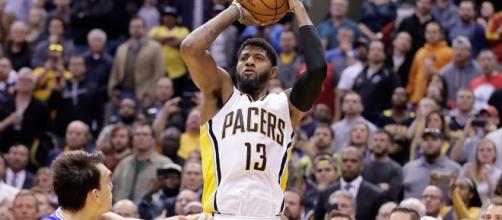 Paul George and the Pacers host the Pistons on Wednesday night as part of an ESPN doubleheader. [Image via Blasting News image library/inquisitr.com]