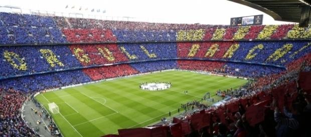 Camp Nou en un partido del Barça en Champions Camp Nou en un partido del Barça en Champions