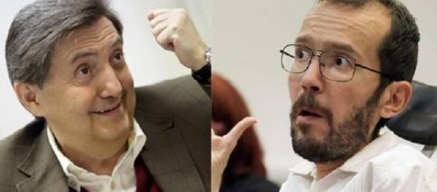 Federico Jiménez Losantos y Pablo Echenique. Federico Jiménez Losantos y Pablo Echenique.