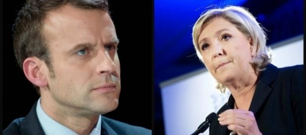 Marine Le Pen talonnée par Emmanuel Macron Marine Le Pen talonnée par Emmanuel Macron