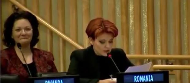 Olguta Vasilescu în discursul rușinos de la ONU Olguta Vasilescu în discursul rușinos de la ONU