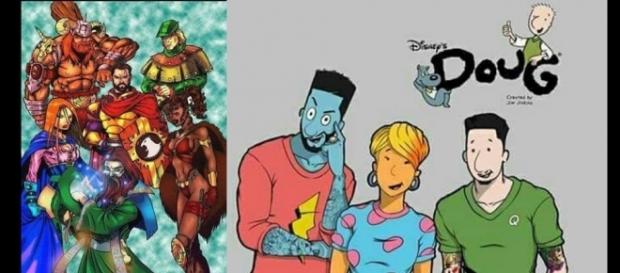 Personagens clássicos de desenhos dos anos 90 envelhecidos. Personagens clássicos de desenhos dos anos 90 envelhecidos.
