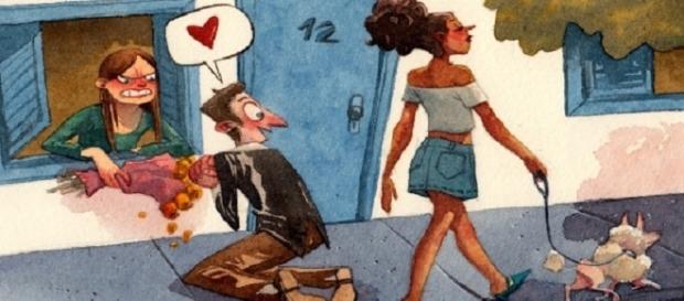 Os homens muitas vezes são infiéis até com quem amam. Os homens muitas vezes são infiéis até com quem amam.