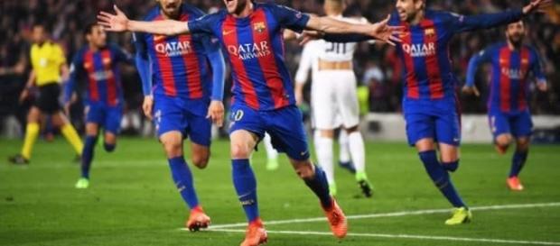 Sergi Roberto festejando el gol de la remontada Sergi Roberto festejando el gol de la remontada