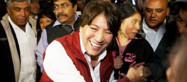 Delfina Gómez, en campaña. Fuente Proceso.com Delfina Gómez, en campaña. Fuente Proceso.com
