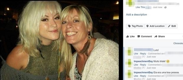 Na imagem é possível ver mãe e filha juntas antes do acidente. (Reprodução/Facebook/Arquivo Pessoal). Na imagem é possível ver mãe e filha juntas antes do acidente. (Reprodução/Facebook/Arquivo Pessoal).