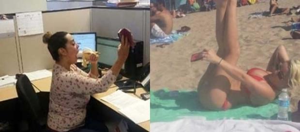 Duas fotos bem inusitadas, tiradas no momento certo. Duas fotos bem inusitadas, tiradas no momento certo.