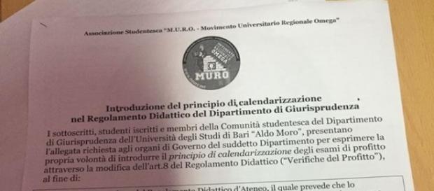 Il modulo di raccolta firme per l'inserimento del principio di calendarizzazione Il modulo di raccolta firme per l'inserimento del principio di calendarizzazione