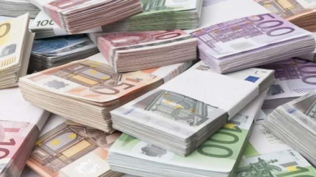 I vari tagli della moneta europea.