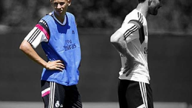 Marcos Llorento en séance d'entrainement