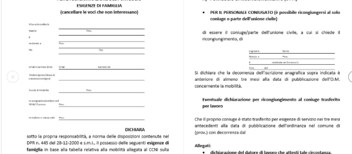 Domanda Di Mobilità Scuola Le Precedenze E I Modelli