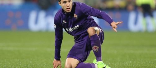 Federico Chiesa con la maglia della Fiorentina