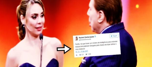 Rachel e Silvio Santos - Imagem/Google Rachel e Silvio Santos - Imagem/Google