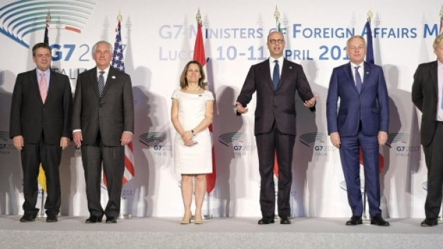 I ministri degli Affari Esteri al G7 di Lucca (tramite corriere.it)