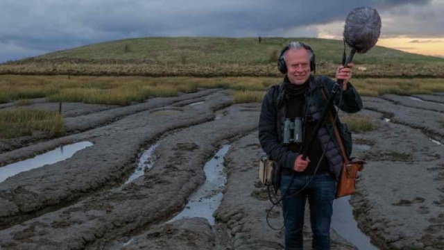 Tim Dee, l'uomo che intervistava il vento con il microfono in mano nelle brughiere inglesi (foto - the guardian)