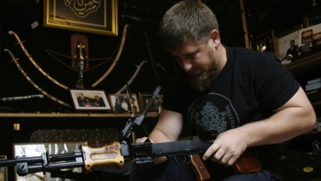 Una foto del leader ceceno Ramzan Kadyrov