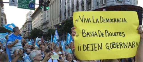 Marcha del #1A, con un claro apoyo al presidente Macri
