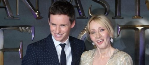 File Footage of J.K Rowling and Eddie Redmayne at Fantastic Beasts and Where To Find Them Premier.