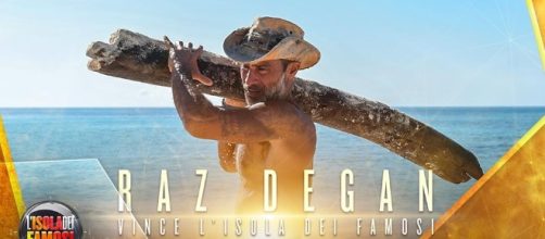 Raz Degan vince l'isola dei famosi 2017