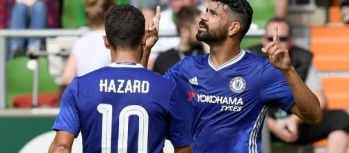 Eden Hazard & Diego Costa score in Chelsea's 4-2 win v Werder Bremen - 101greatgoals.com