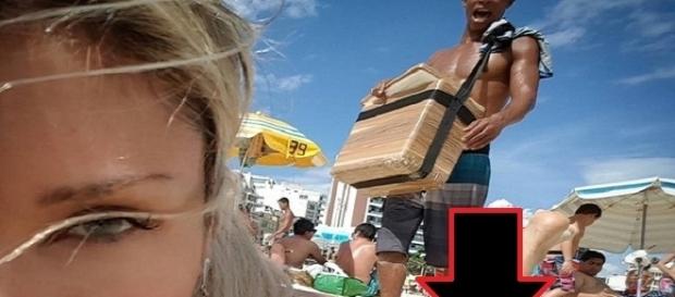 Pietra flagrou em uma selfie algo inusitado acontecendo com ela na praia Pietra flagrou em uma selfie algo inusitado acontecendo com ela na praia