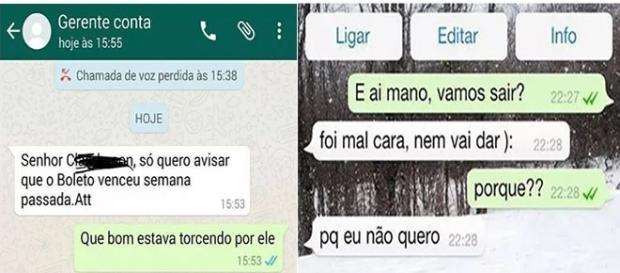 Respostas inusitadas em redes sociais Respostas inusitadas em redes sociais