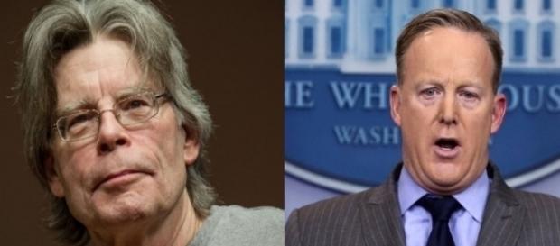 Stephen King, Sean Spicer, via Twitter Stephen King, Sean Spicer, via Twitter