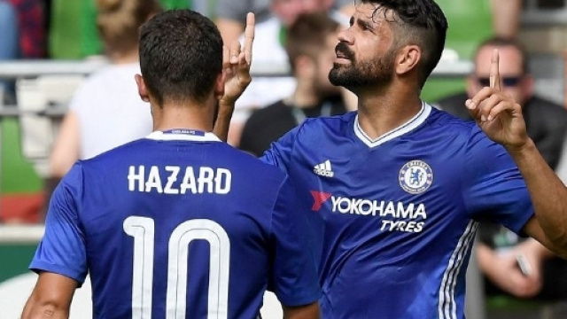 Eden Hazard & Diego Costa score in Chelsea's 4-2 win v Werder Bremen - 101greatgoals.com