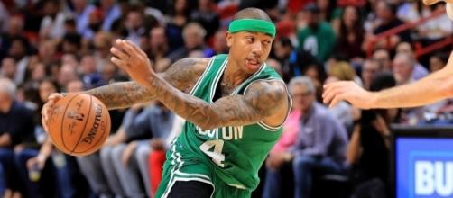 Isaiah Thomas the Celtics own the No. 1 seed in the East. [Image via Blasting News image library/inquisitr.com]