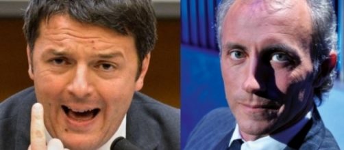 Matteo Renzi e Marco Travaglio, è scontro aperto tra i due