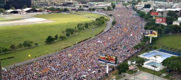 La marcha de la esperanza en Venezuela La marcha de la esperanza en Venezuela