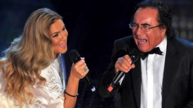 Albano Carrisi e Romina Power durante un duetto