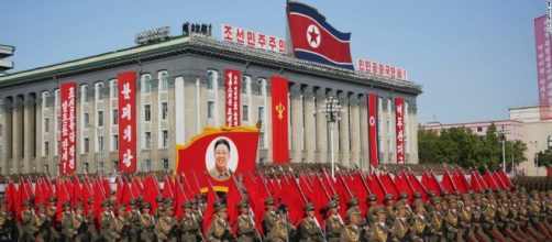North Korea military celebrates founder Kim Il-Sung. / Photo by cnn.com via Blasting News library