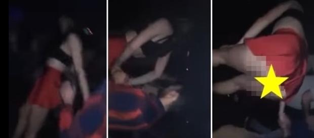 Mulher acabou mostrando demais ao rebolar sem calcinha até o chão. Mulher acabou mostrando demais ao rebolar sem calcinha até o chão.