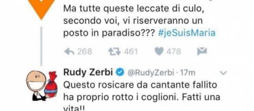 Discussione tra Valerio Scanu e Rudy Zerbi